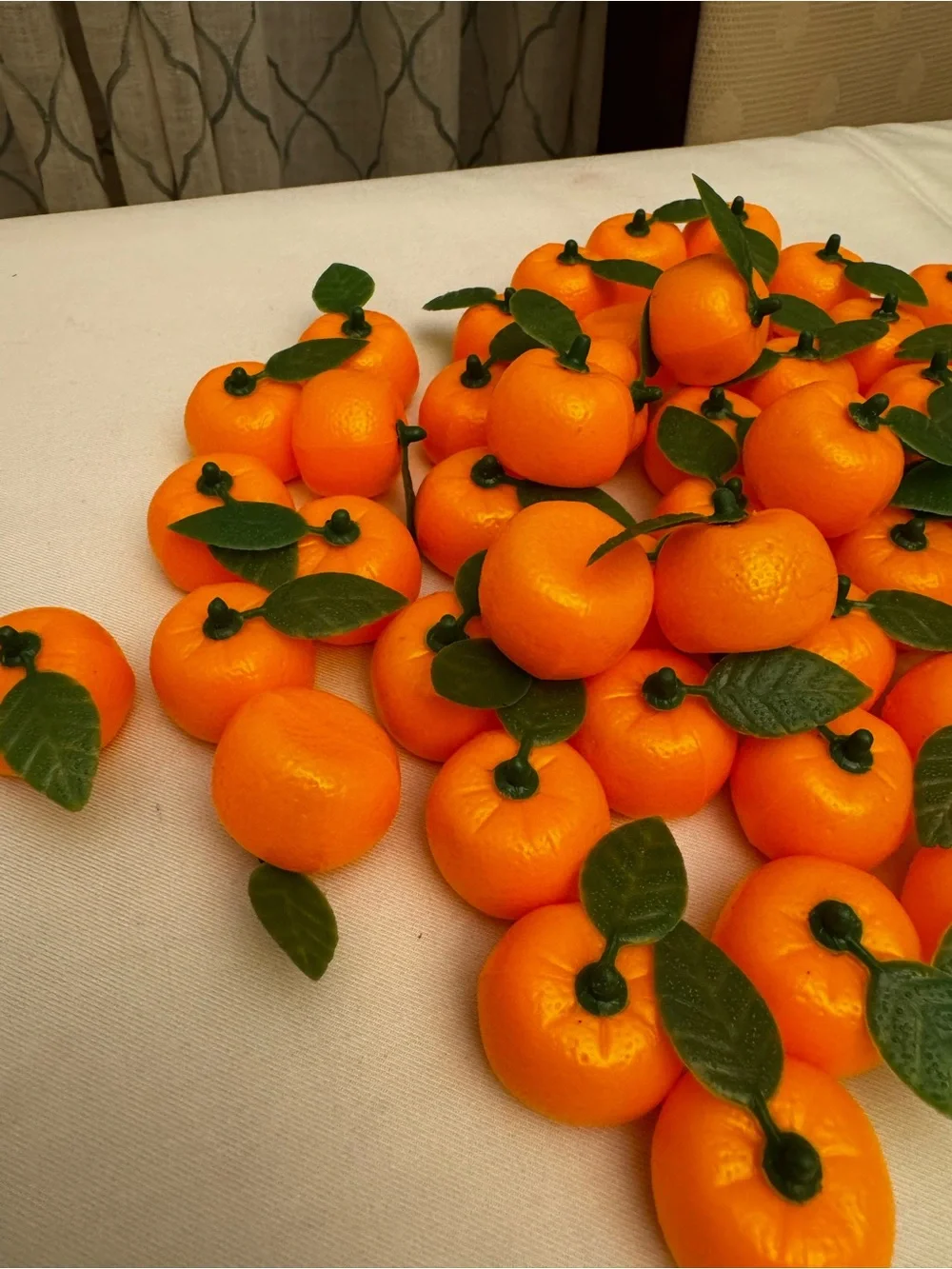 Decorative Artificial Mini Orange Fruit Accents - Bright Orange